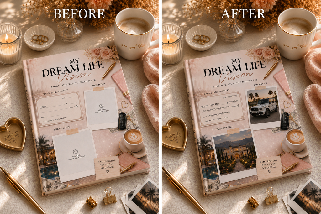 Personalized Dream Life Vision Board Journal