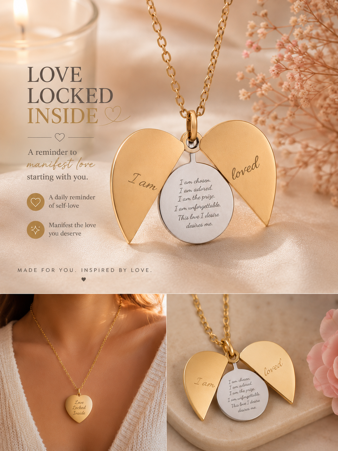 I Am Loved™ | Self-Love Affirmation Necklace