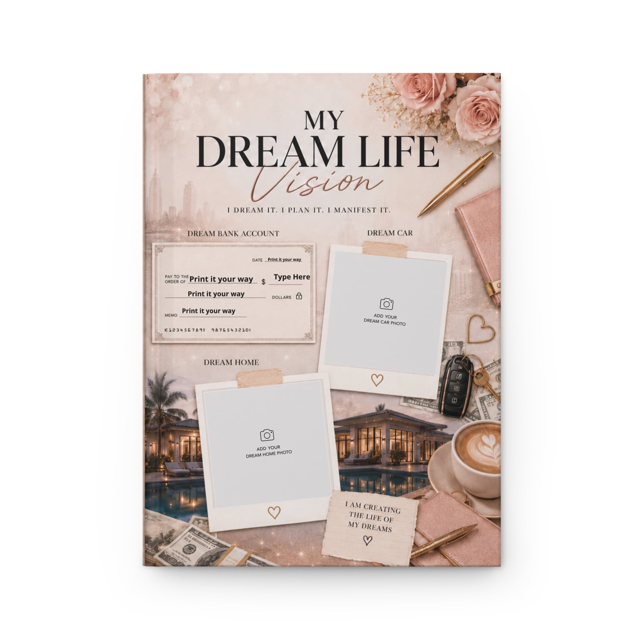 Personalized Dream Life Vision Board Journal