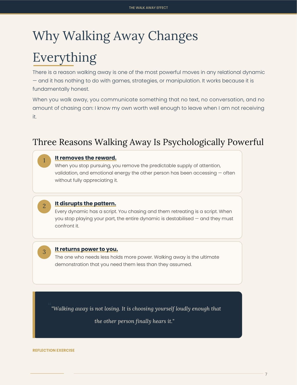 The Walk Away Effect: What They Really Think When You Leave | Premium Healing & Self-Worth Workbook