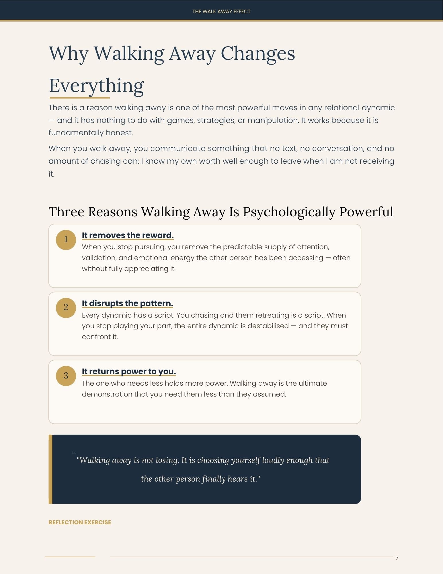 The Walk Away Effect: What They Really Think When You Leave | Premium Healing & Self-Worth Workbook